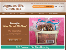 Tablet Screenshot of johnnybcookies.com